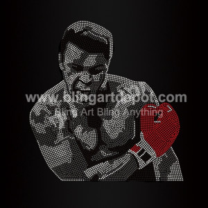 Muhammad Ali Rhinestone Heat Transfers